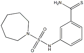 3-[(azepane-1-sulfonyl)amino]benzene-1-carbothioamide Structure