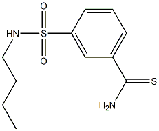 3-[(butylamino)sulfonyl]benzenecarbothioamide 구조식 이미지