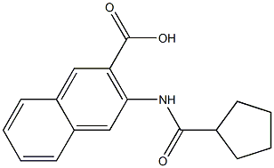 3-[(cyclopentylcarbonyl)amino]-2-naphthoic acid 구조식 이미지