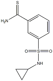3-[(cyclopropylamino)sulfonyl]benzenecarbothioamide Structure
