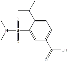 3-[(dimethylamino)sulfonyl]-4-isopropylbenzoic acid Structure