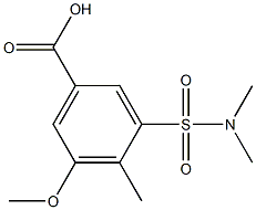 3-[(dimethylamino)sulfonyl]-5-methoxy-4-methylbenzoic acid Structure