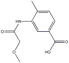 3-[(methoxyacetyl)amino]-4-methylbenzoic acid Structure