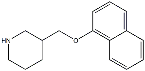 3-[(naphthalen-1-yloxy)methyl]piperidine Structure