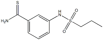 3-[(propylsulfonyl)amino]benzenecarbothioamide 구조식 이미지