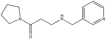 3-[(pyridin-3-ylmethyl)amino]-1-(pyrrolidin-1-yl)propan-1-one 구조식 이미지