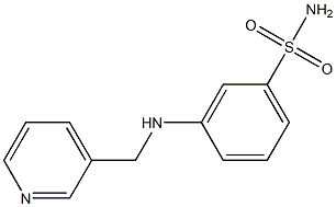 3-[(pyridin-3-ylmethyl)amino]benzene-1-sulfonamide 구조식 이미지