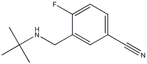 3-[(tert-butylamino)methyl]-4-fluorobenzonitrile 구조식 이미지