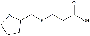 3-[(tetrahydrofuran-2-ylmethyl)thio]propanoic acid 구조식 이미지