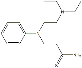 3-[[2-(diethylamino)ethyl](phenyl)amino]propanethioamide 구조식 이미지