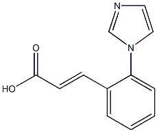 3-[2-(1H-imidazol-1-yl)phenyl]prop-2-enoic acid Structure