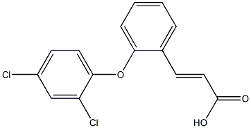 3-[2-(2,4-dichlorophenoxy)phenyl]prop-2-enoic acid Structure