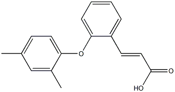 3-[2-(2,4-dimethylphenoxy)phenyl]prop-2-enoic acid Structure