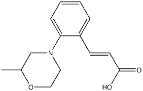 3-[2-(2-methylmorpholin-4-yl)phenyl]prop-2-enoic acid 구조식 이미지