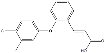 3-[2-(4-chloro-3-methylphenoxy)phenyl]prop-2-enoic acid Structure
