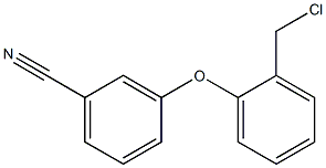 3-[2-(chloromethyl)phenoxy]benzonitrile Structure