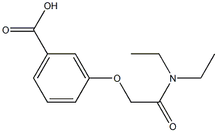 3-[2-(diethylamino)-2-oxoethoxy]benzoic acid 구조식 이미지