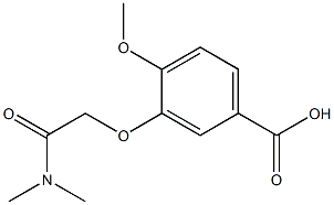 3-[2-(dimethylamino)-2-oxoethoxy]-4-methoxybenzoic acid 구조식 이미지
