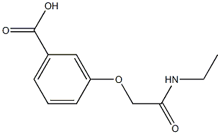3-[2-(ethylamino)-2-oxoethoxy]benzoic acid Structure