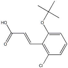 3-[2-(tert-butoxy)-6-chlorophenyl]prop-2-enoic acid 구조식 이미지