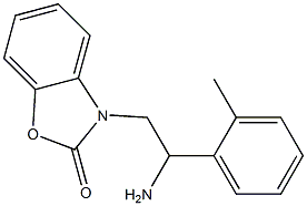 3-[2-amino-2-(2-methylphenyl)ethyl]-2,3-dihydro-1,3-benzoxazol-2-one 구조식 이미지