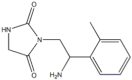 3-[2-amino-2-(2-methylphenyl)ethyl]imidazolidine-2,4-dione Structure