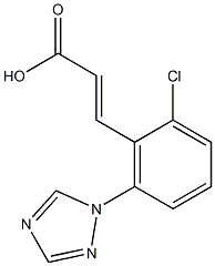 3-[2-chloro-6-(1H-1,2,4-triazol-1-yl)phenyl]prop-2-enoic acid Structure