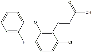 3-[2-chloro-6-(2-fluorophenoxy)phenyl]prop-2-enoic acid Structure