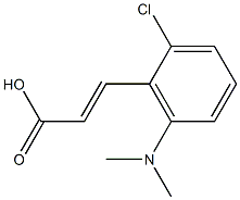 3-[2-chloro-6-(dimethylamino)phenyl]prop-2-enoic acid Structure