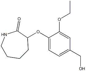 3-[2-ethoxy-4-(hydroxymethyl)phenoxy]azepan-2-one Structure