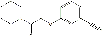 3-[2-oxo-2-(piperidin-1-yl)ethoxy]benzonitrile 구조식 이미지
