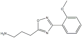 3-[3-(2-methoxyphenyl)-1,2,4-oxadiazol-5-yl]propan-1-amine 구조식 이미지