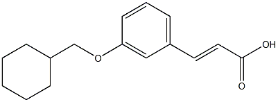 3-[3-(cyclohexylmethoxy)phenyl]prop-2-enoic acid Structure