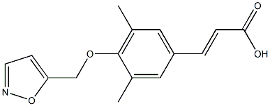 3-[3,5-dimethyl-4-(1,2-oxazol-5-ylmethoxy)phenyl]prop-2-enoic acid Structure