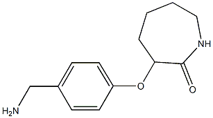 3-[4-(aminomethyl)phenoxy]azepan-2-one 구조식 이미지