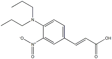 3-[4-(dipropylamino)-3-nitrophenyl]prop-2-enoic acid 구조식 이미지