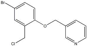 3-[4-bromo-2-(chloromethyl)phenoxymethyl]pyridine Structure
