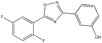 3-[5-(2,5-difluorophenyl)-1,2,4-oxadiazol-3-yl]phenol Structure