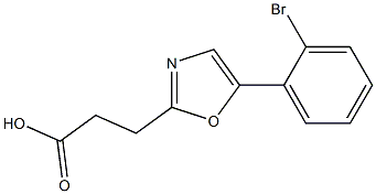 3-[5-(2-bromophenyl)-1,3-oxazol-2-yl]propanoic acid Structure