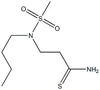 3-[butane-1-(methyl)sulfonamido]propanethioamide Structure