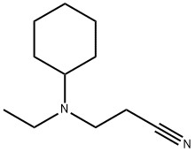 3-[cyclohexyl(ethyl)amino]propanenitrile 구조식 이미지