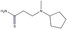 3-[cyclopentyl(methyl)amino]propanethioamide Structure