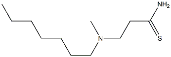 3-[heptyl(methyl)amino]propanethioamide 구조식 이미지