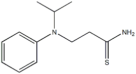 3-[isopropyl(phenyl)amino]propanethioamide 구조식 이미지