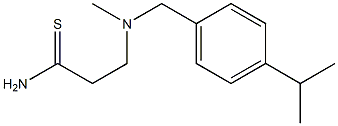 3-[methyl({[4-(propan-2-yl)phenyl]methyl})amino]propanethioamide Structure