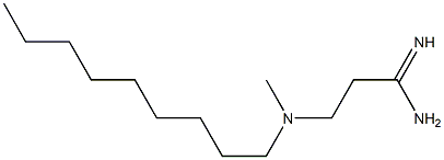 3-[methyl(nonyl)amino]propanimidamide 구조식 이미지