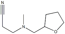 3-[methyl(oxolan-2-ylmethyl)amino]propanenitrile Structure