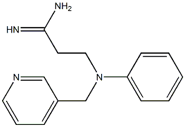 3-[phenyl(pyridin-3-ylmethyl)amino]propanimidamide 구조식 이미지