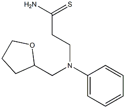 3-[phenyl(tetrahydrofuran-2-ylmethyl)amino]propanethioamide 구조식 이미지