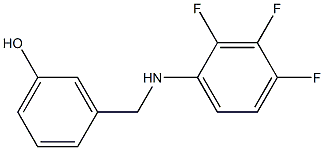 3-{[(2,3,4-trifluorophenyl)amino]methyl}phenol 구조식 이미지